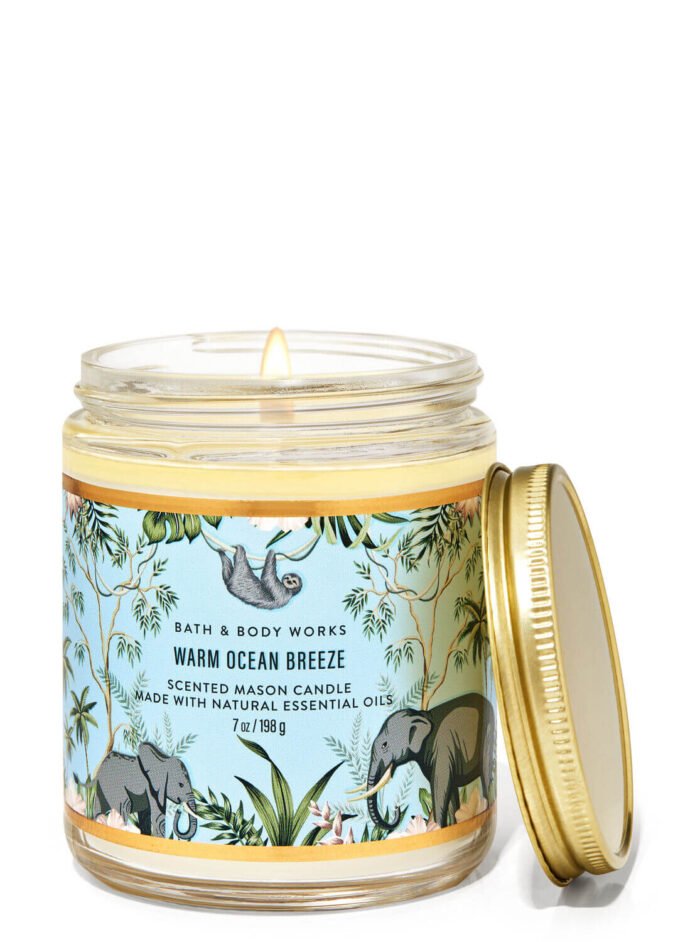 nen thom bath body works single wick candle warm ocean breeze 198g Desiree Becker